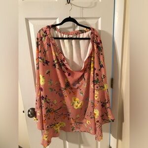 Calvin Klein floral striped skirt